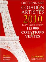 Dictionnaire de cotations des artistes 2010